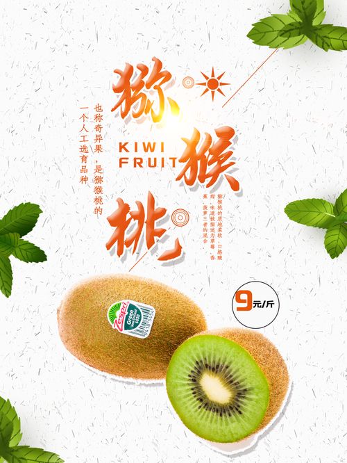猕猴桃新鲜水果店奇异果超市促销活动海报 广告素材 下载至来源处